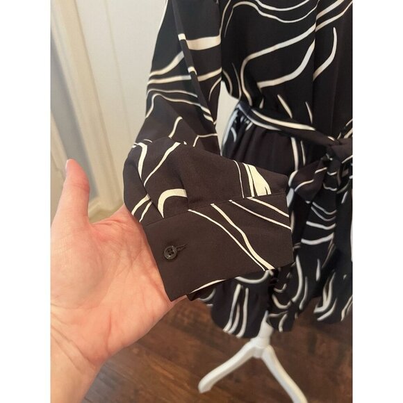 Nine West Dress Womens 2X (XXL) Knit Just Above Knee Plus Size Belted Career - Picture 6 of 13